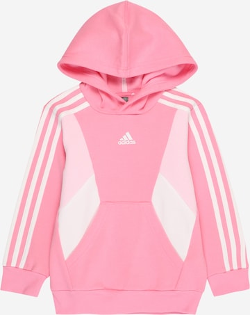 Sweat de sport 'Essentials Colorblock' ADIDAS SPORTSWEAR en rose : devant