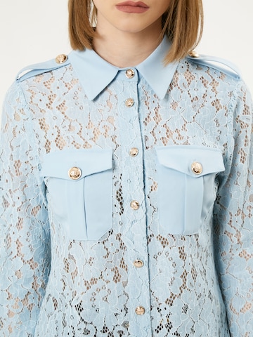 Influencer Bluse in Blau