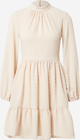 Closet London Dress in Beige: front