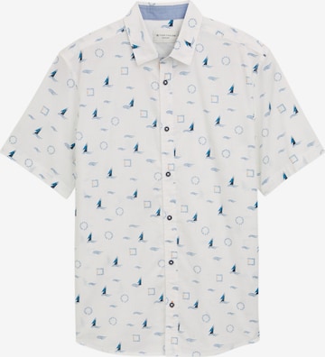 Comfort fit Camicia di TOM TAILOR in bianco: frontale