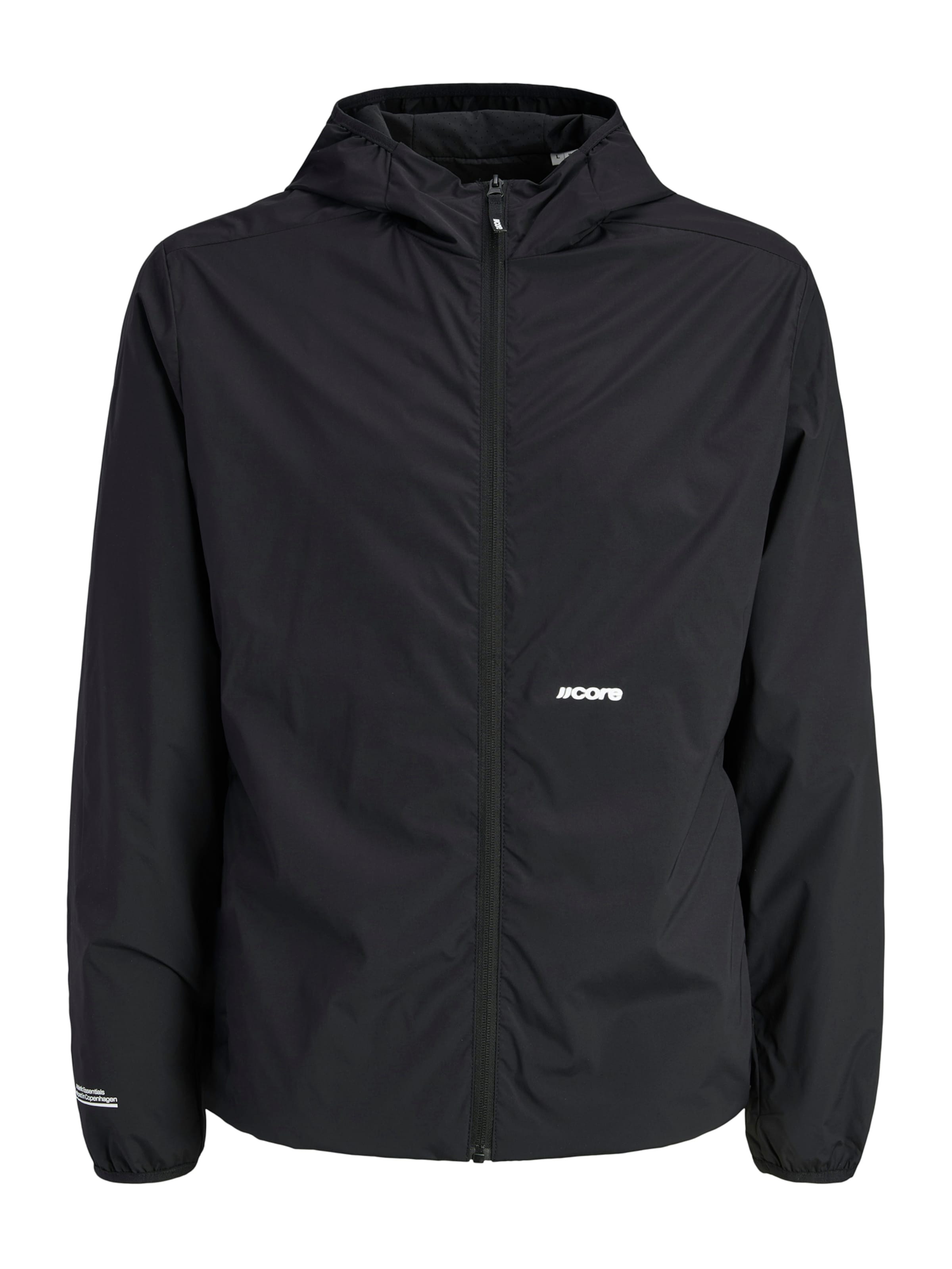 JACK & JONES Преходно яке 'JCOCLUB' в черно: отпред
