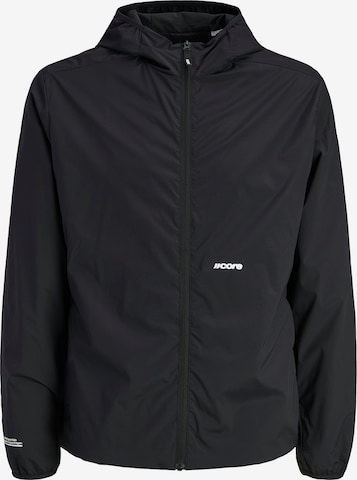 JACK & JONES Преходно яке 'JCOCLUB' в черно: отпред