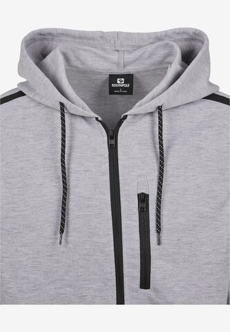 SOUTHPOLE - Sudadera con cremallera en gris