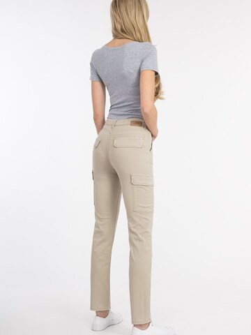 Recover Pants Slimfit Cargobroek 'Lili ' in Beige