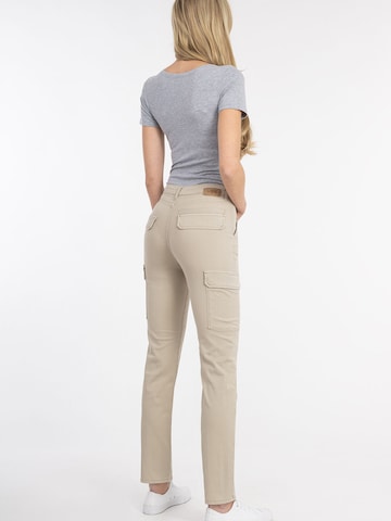 Coupe slim Pantalon cargo 'Lili ' Recover Pants en beige
