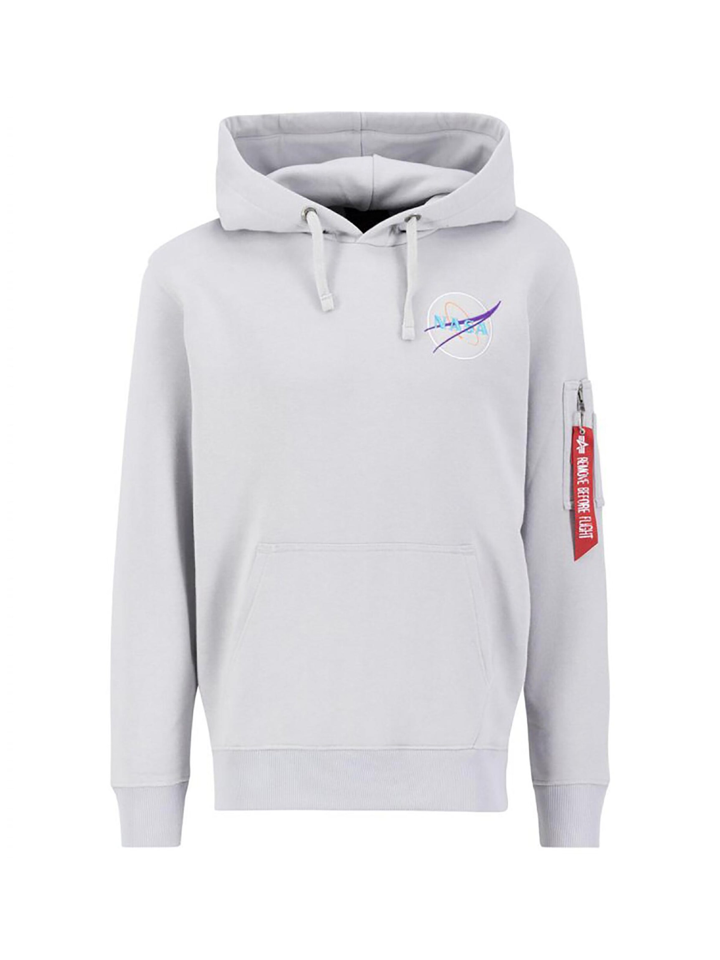 ALPHA INDUSTRIES Sweatshirt 'Dark Side'‌‌‌‌‌‌‌ in Grau: Vorderseite