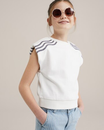 WE Fashion - Sudadera en blanco