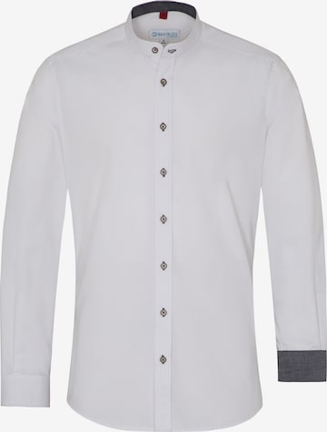 SPIETH & WENSKY Traditional Button Up Shirt 'TG Ditfurt' in White: front