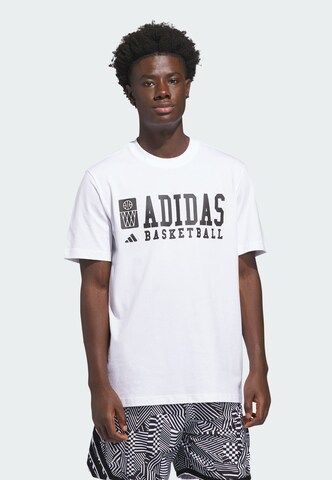 T-Shirt fonctionnel ADIDAS PERFORMANCE en blanc : devant