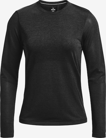 UNDER ARMOUR Performance Shirt 'SEAMLESS STRIDE' in Black: front