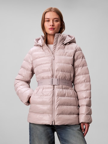 Calvin Klein Talvejope, värv hall: eest vaates