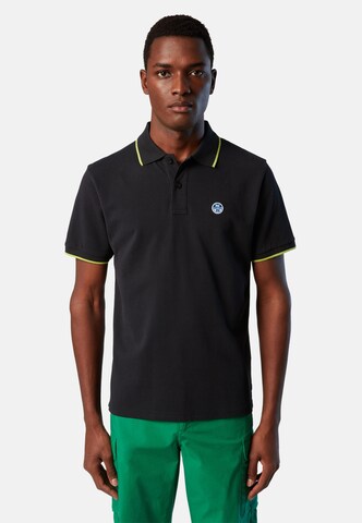 North Sails Poloshirt in Schwarz: predná strana