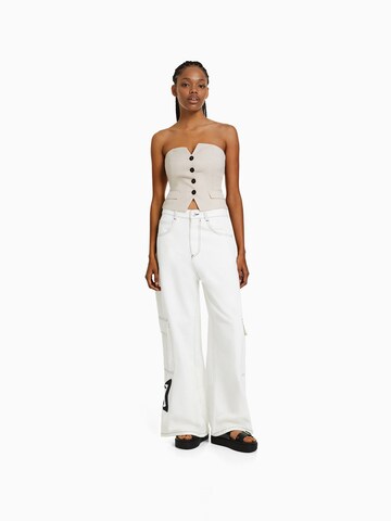 Bershka Top in Beige