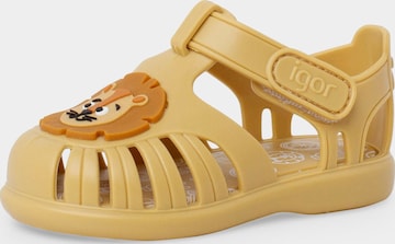 IGOR Beach & swim shoe in Yellow: front