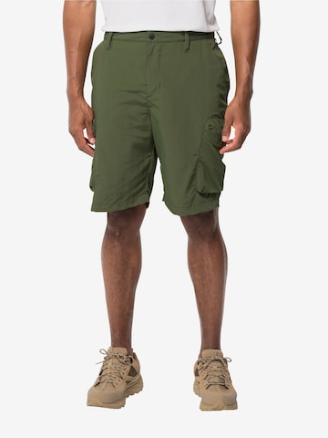 Regular Pantalon outdoor 'KALAHARI' JACK WOLFSKIN en vert : devant