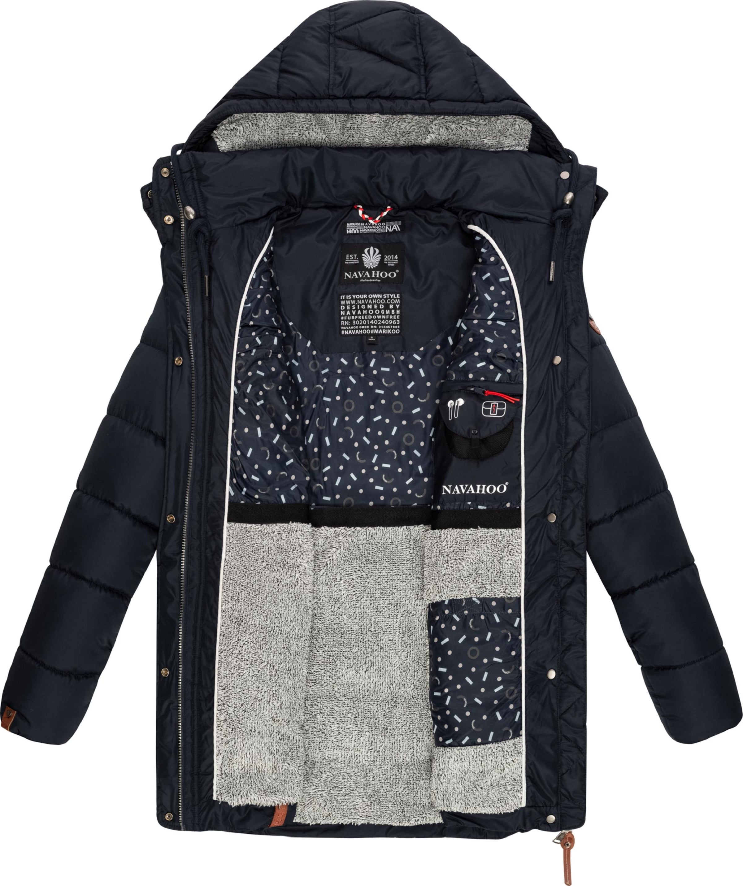 NAVAHOO Зимно палто 'Daliee' в синьо