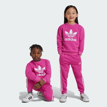ADIDAS ORIGINALS Костюм для бега 'Adicolor' в Ярко-розовый: спереди