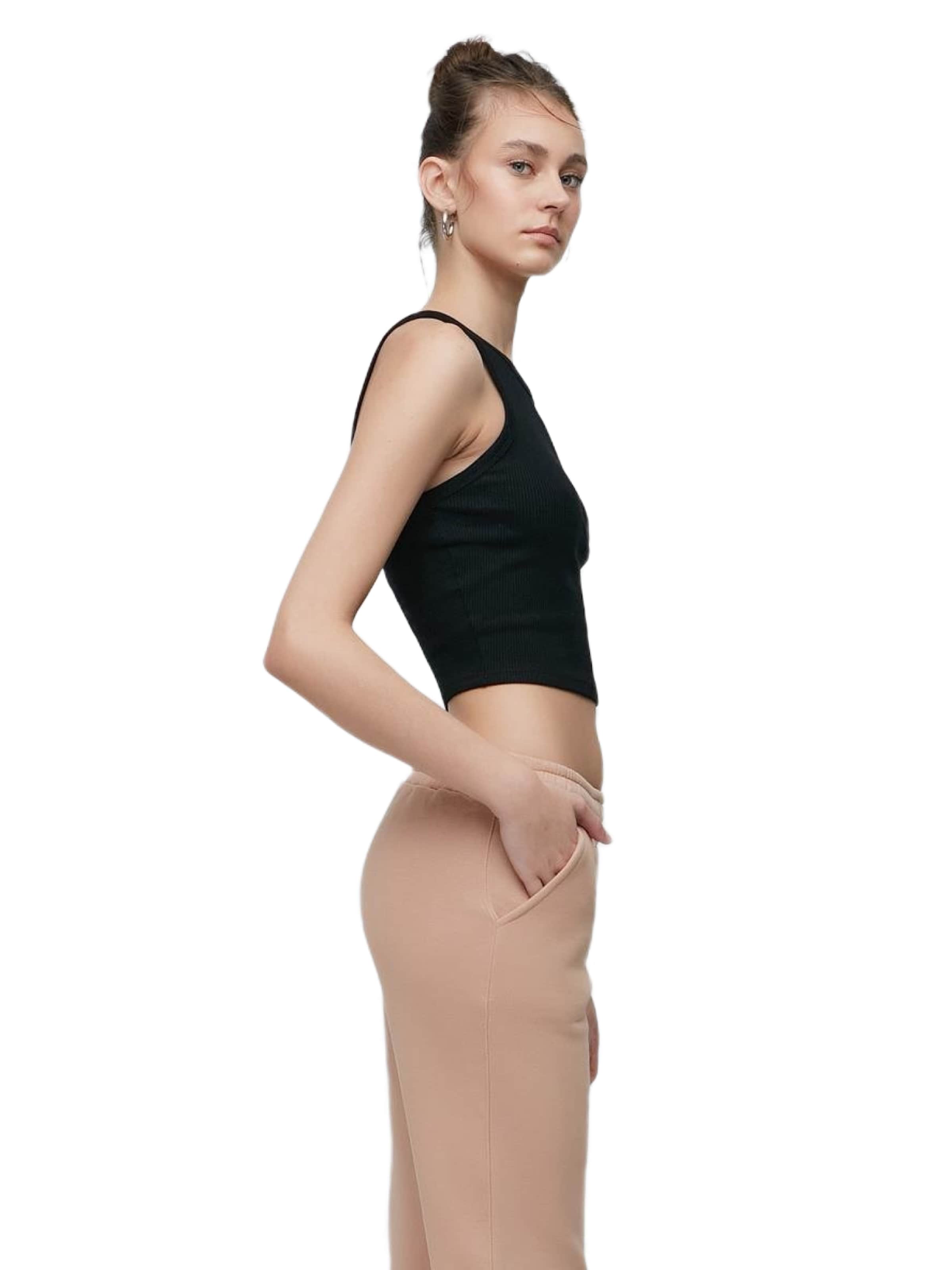 C&City Tapered Pyjamabroek in Beige