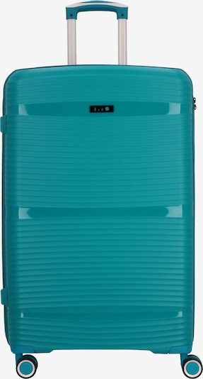 D&N Valisette 'Travel Line' en turquoise / argent, Vue avec produit