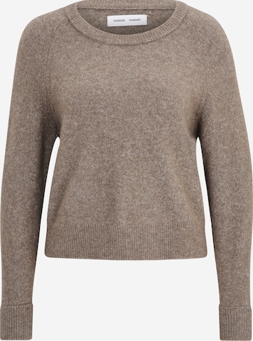 Pull-over Samsøe Samsøe en marron : devant