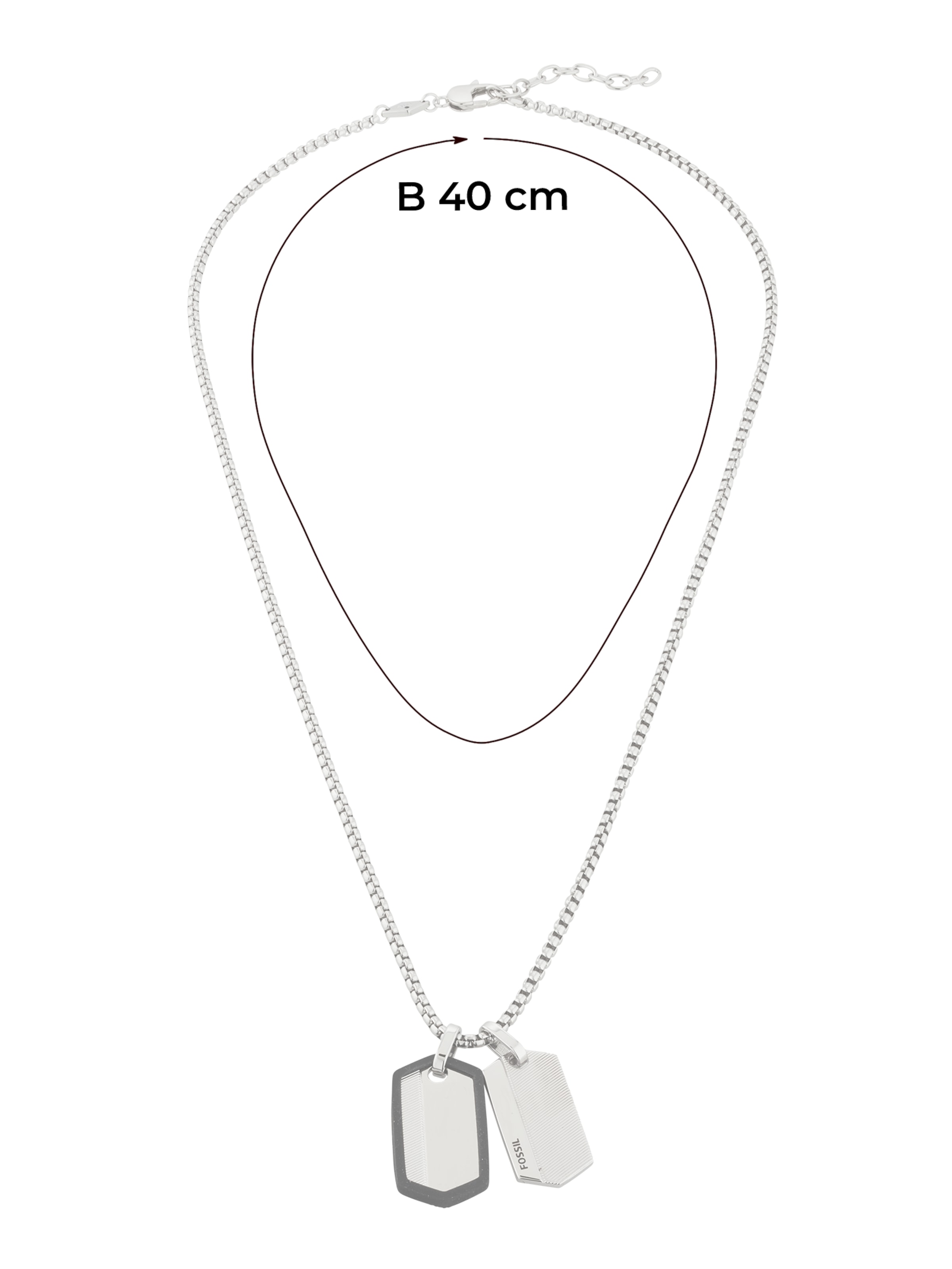 FOSSIL Kette in Silber