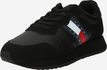 Tommy Jeans Sneakers 'Essential' in Black: front