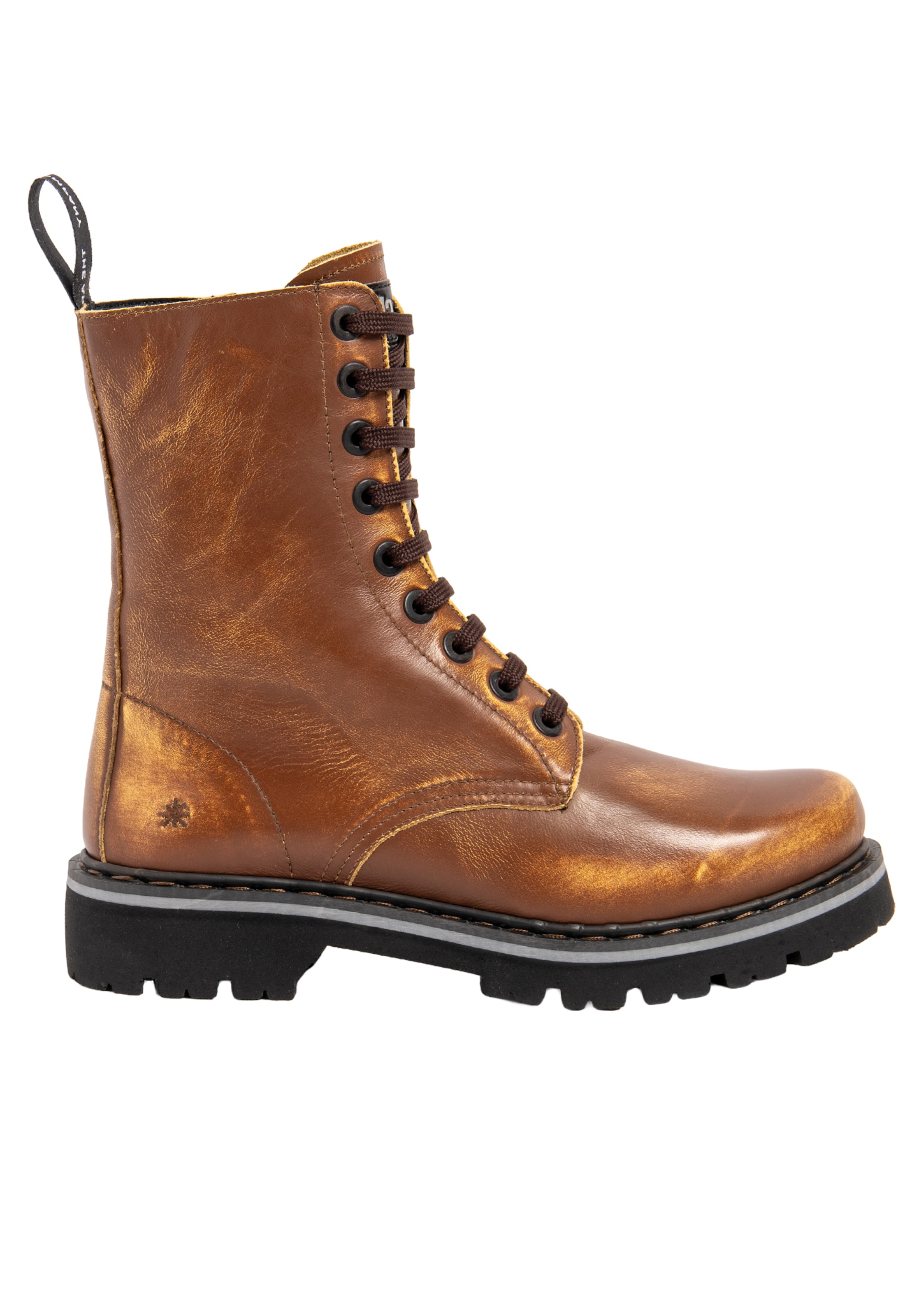 Bottines à lacets ART en marron : devant