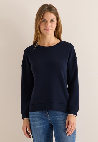 CECIL Sweatshirt in Blue: front