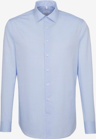 Coupe slim Chemise business SEIDENSTICKER en bleu : devant