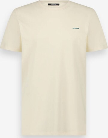 LEBASQ Shirt 'The Baker Crew Neck' in White: front