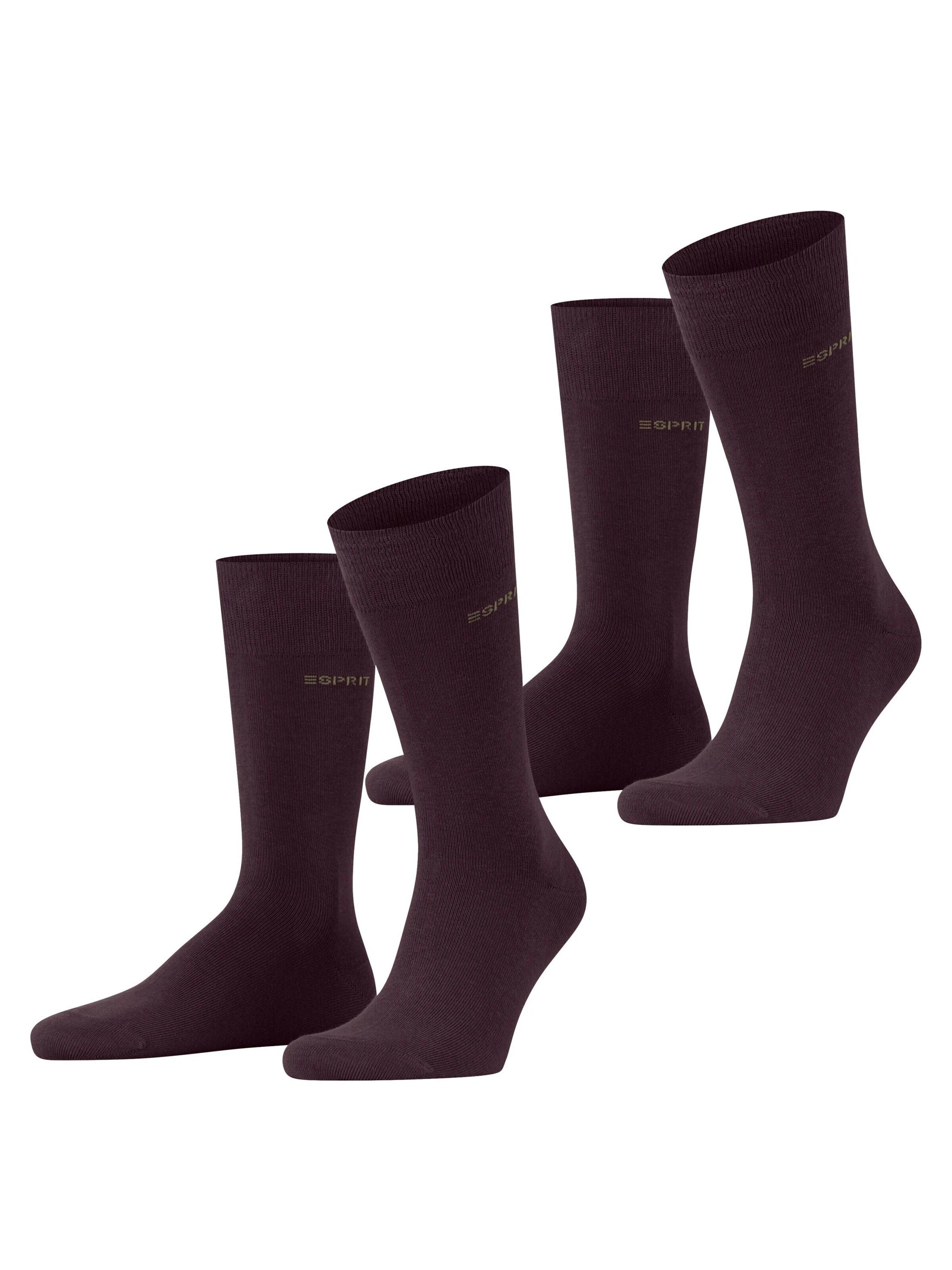 ESPRIT Socken 'Basic Uni 2-Pack'‌ in Rot: Vorderseite