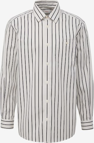 s.Oliver Regular fit Button Up Shirt in White: front