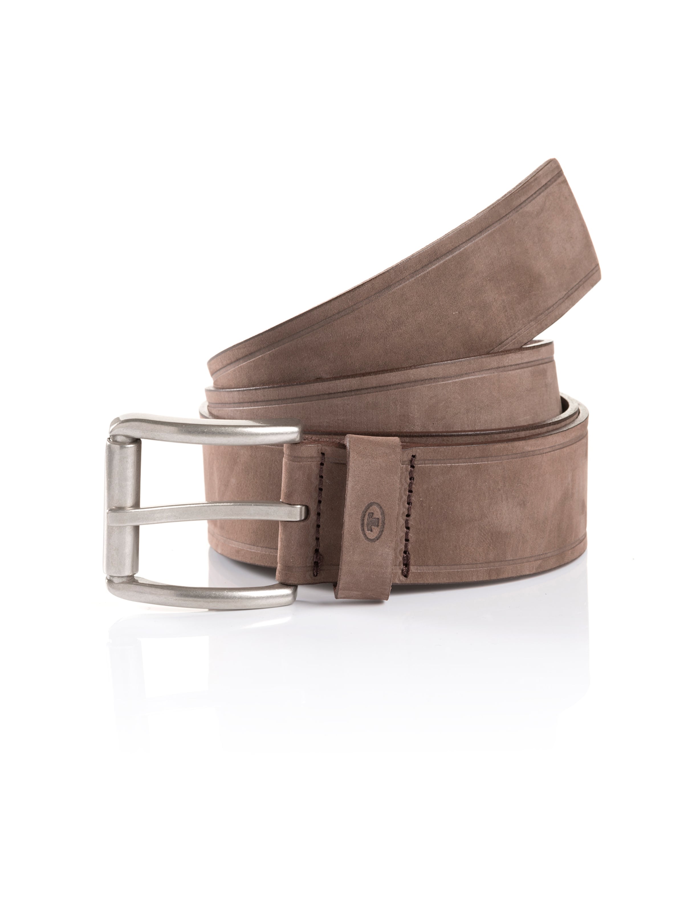 TOM TAILOR Belt 'JAY' in Brown: front