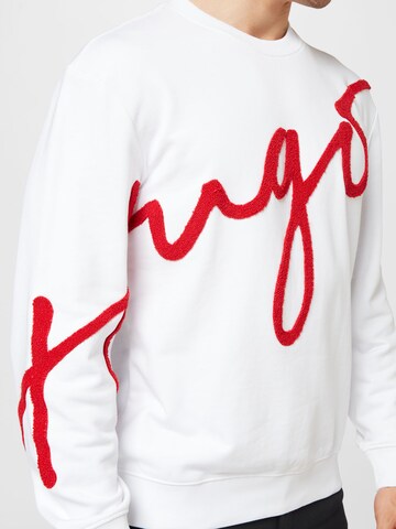 HUGO Red Sweatshirt 'Diraffe' in Weiß