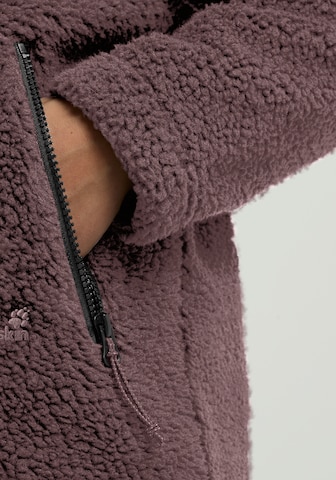 JACK WOLFSKIN Athletic Fleece Jacket in Purple