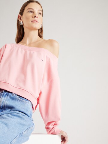 Felpa 'Essential' di Tommy Jeans in rosa