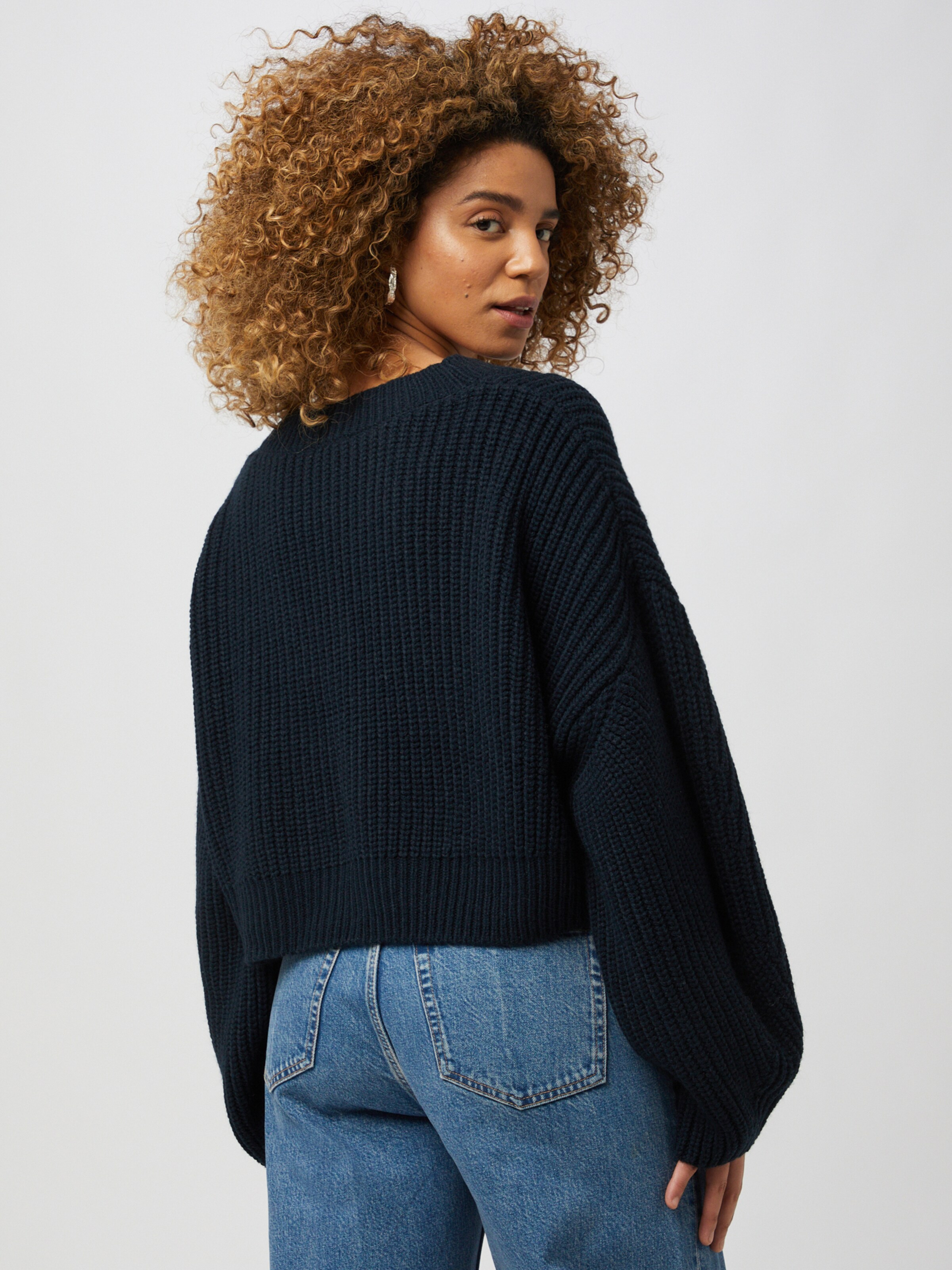 WEEKDAY Knit cardigan 'Eli' in Dark 