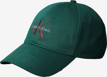 Casquette Calvin Klein en vert : devant