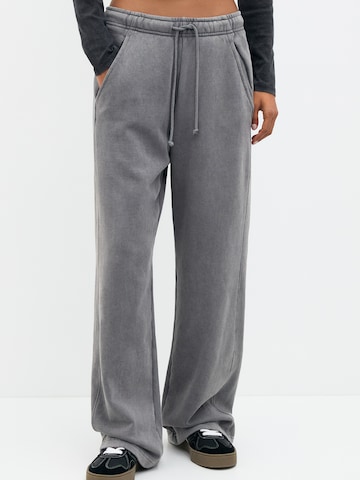 Wide leg Pantaloni di Pull&Bear in grigio: frontale