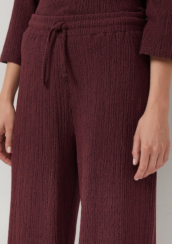 Wide Leg Pantalon s.Oliver en rouge
