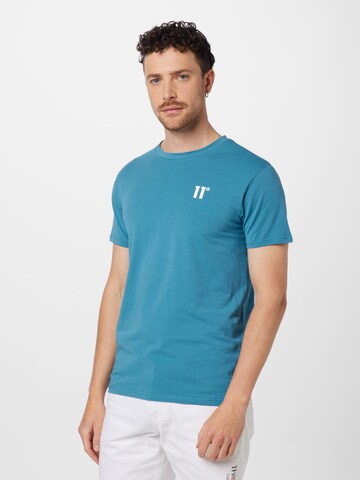 11 Degrees T-shirt i blå: framsida