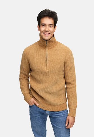 INDICODE JEANS Trui 'INHunch' in Beige: voorkant