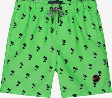 Shorts de bain Shiwi en vert : devant