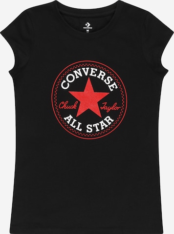 CONVERSE T-shirt i svart: framsida