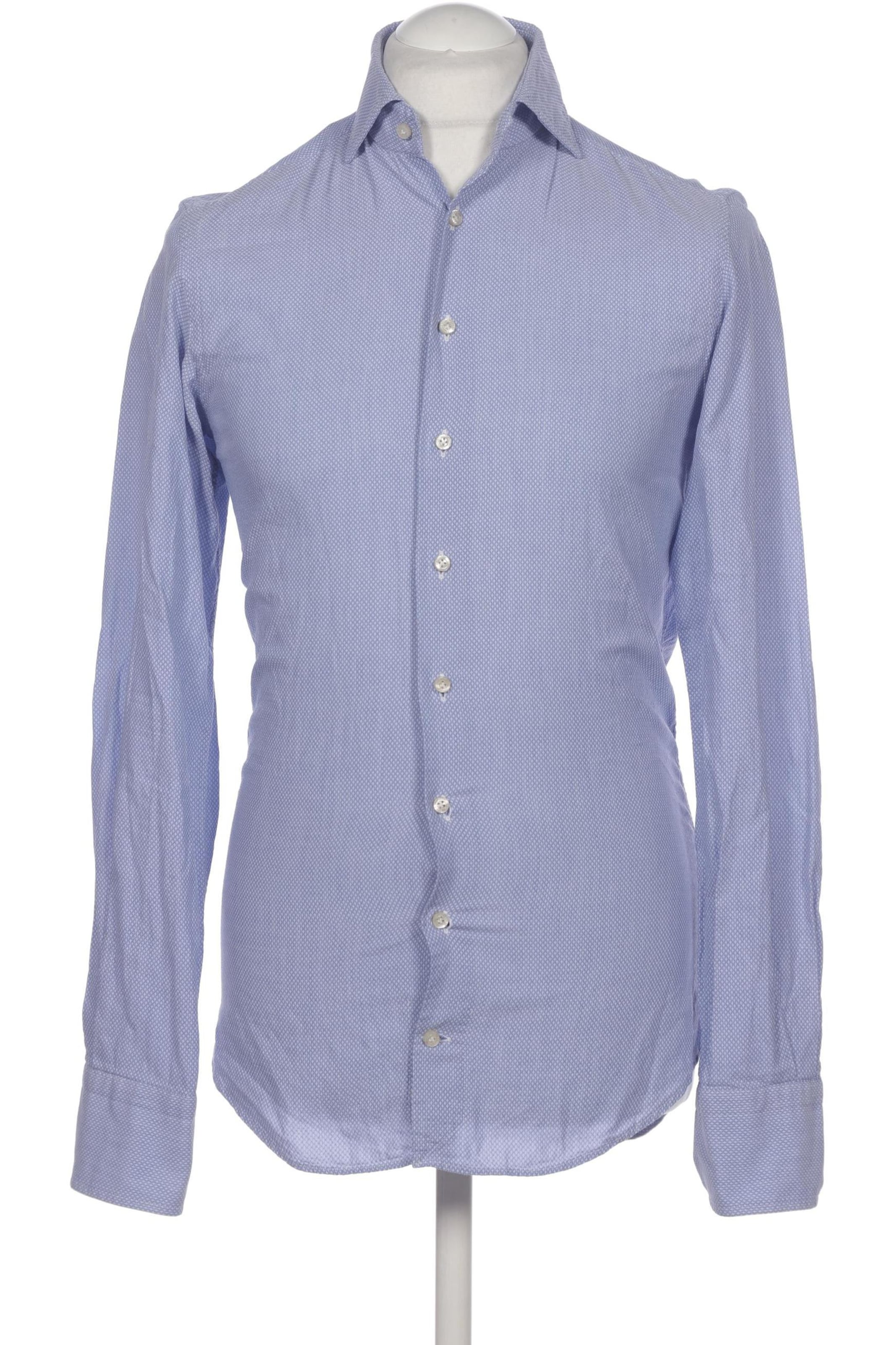 ARTIGIANO Button Up Shirt in S in Blue: front