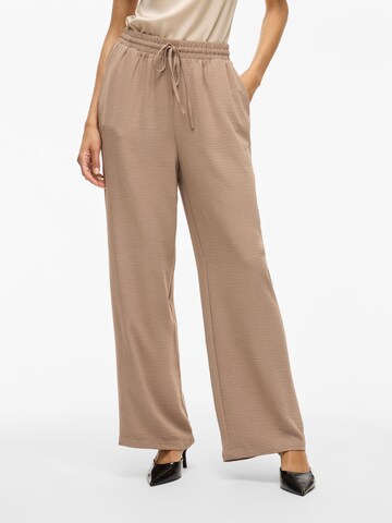 Wide Leg Pantalon VILA en marron : devant