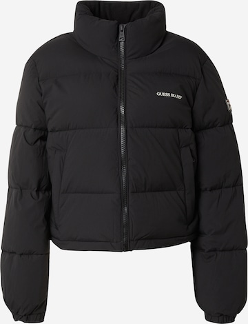 GUESS JEANS Jacke in Schwarz: Vorderseite