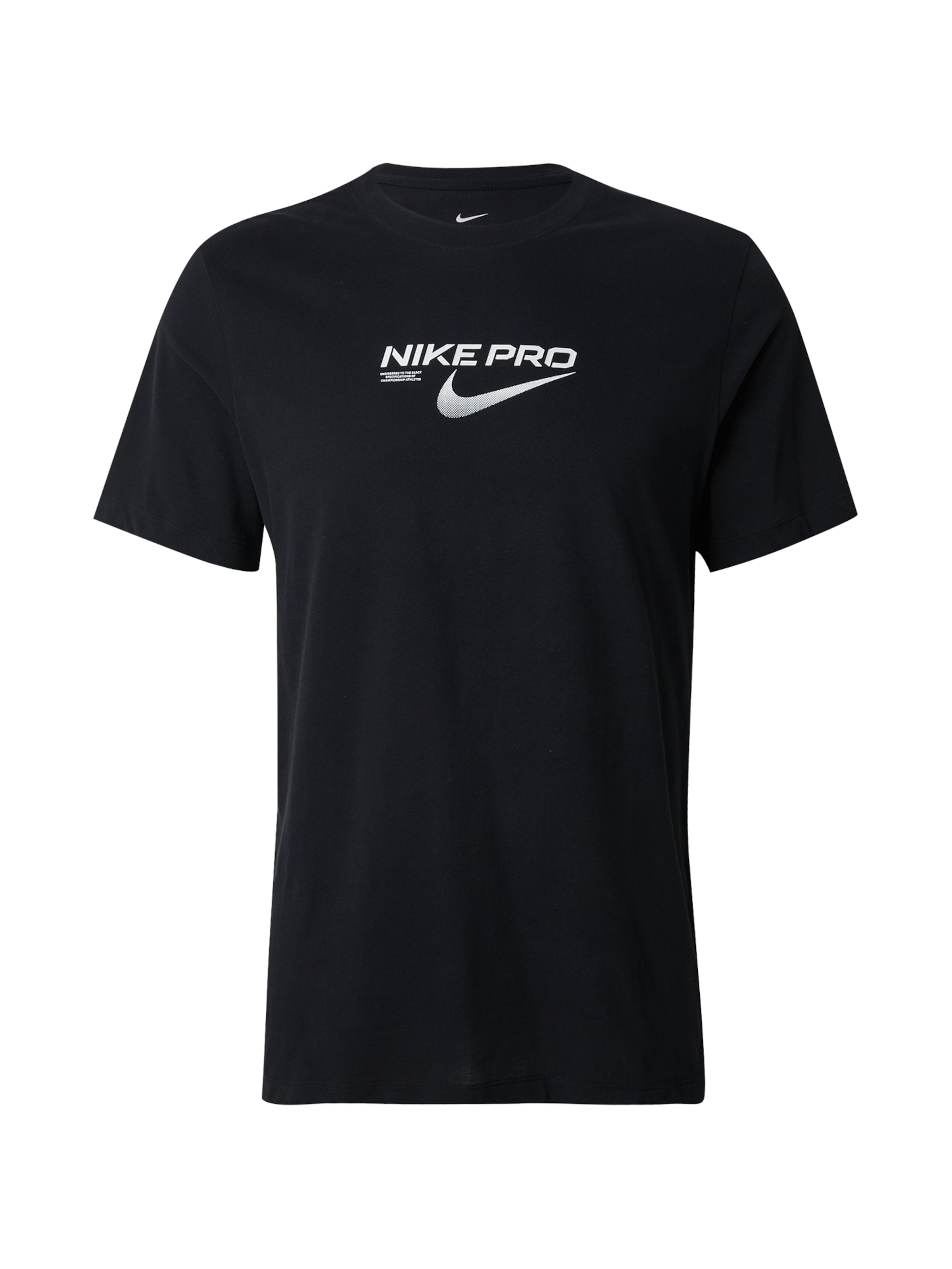 Tricou funcțional 'Pro' de la NIKE pe negru: față
