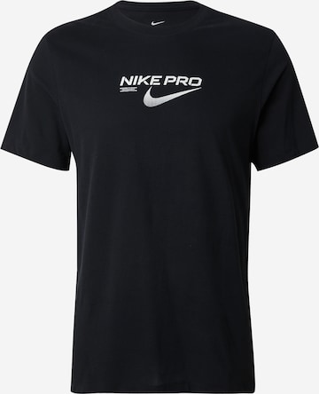 NIKE Funktionsshirt 'Pro' in Schwarz: Vorderseite