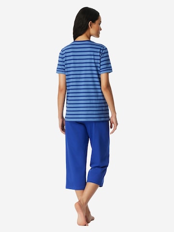 SCHIESSER Piżama 'Casual Essentials' w kolorze niebieski